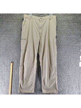 Carhartt Pants Mens 40x34 Tan Khaki Cargo Pants Workwear *Read*